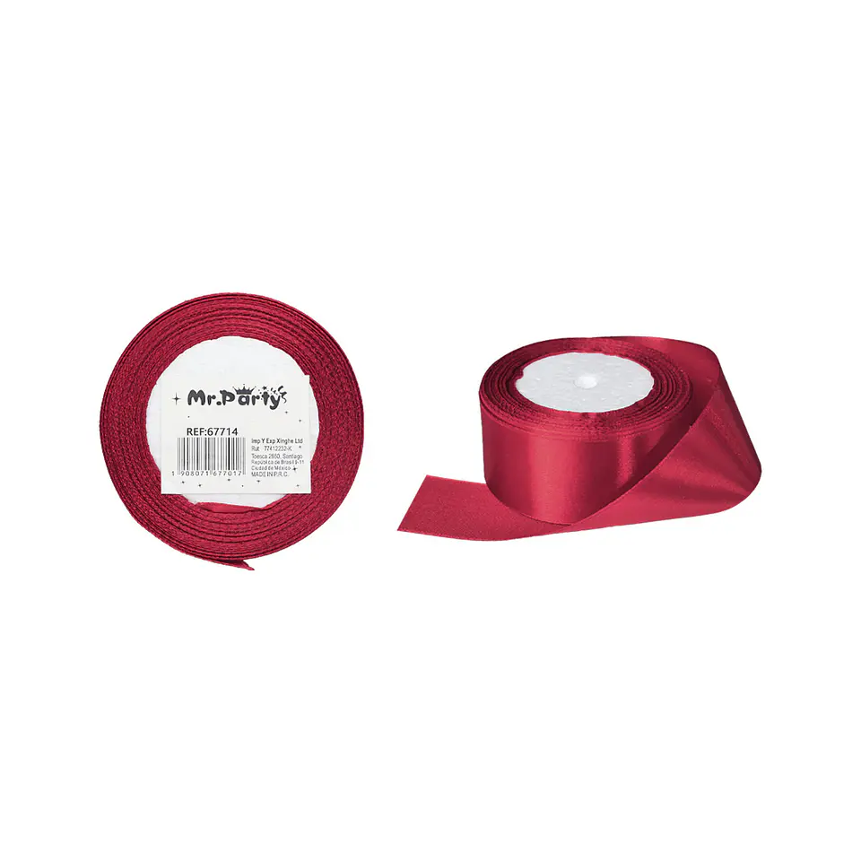 Cinta de raso 4cm*25Y borgoña 1