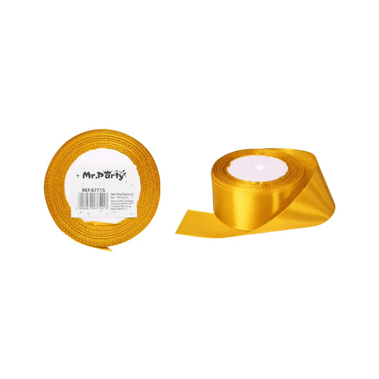 Cinta de raso 4cm*25Y dorado 1