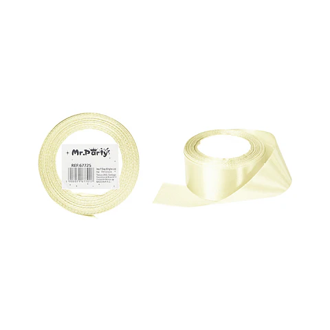 Cinta de raso 4cm*25Y beige claro