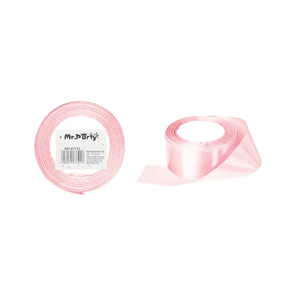 Cinta de raso 4cm*25Y rosa claro 1