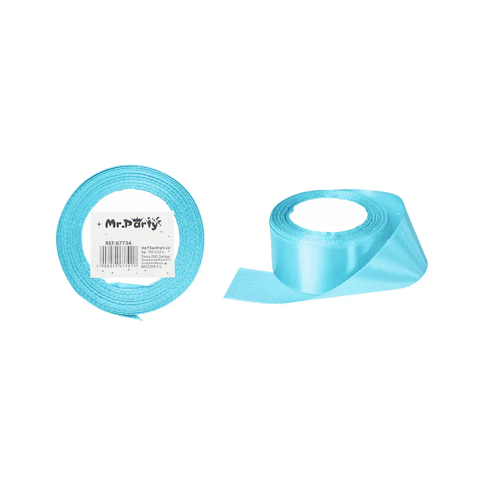 Cinta de raso 4cm*25Y azul celeste 1