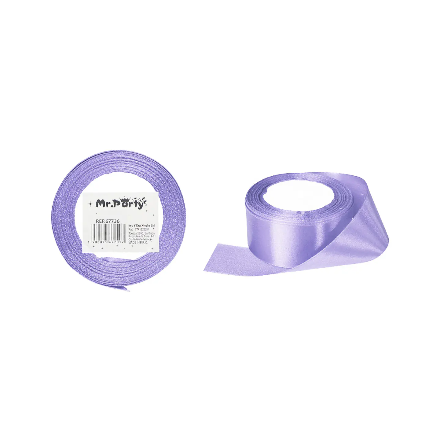 Cinta de raso 4cm*25Y lila 1