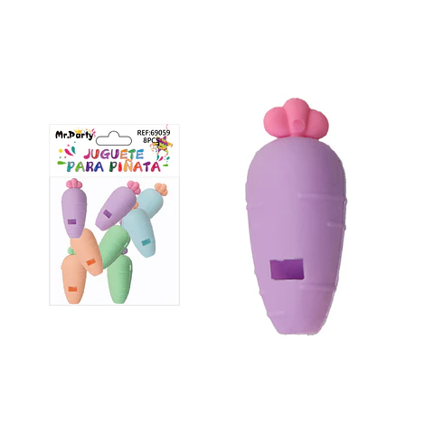 Juguetes para piñata silbatos zanahoria 8pcs