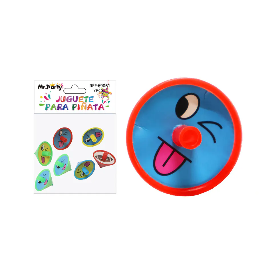 Juguetes para piñata trompo surtido 7pcs 1