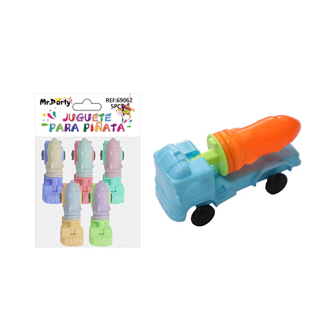 Juguetes para piñata carro misil 5pcs