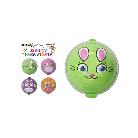 Juguetes para piñata fútbol fricción 4pcs