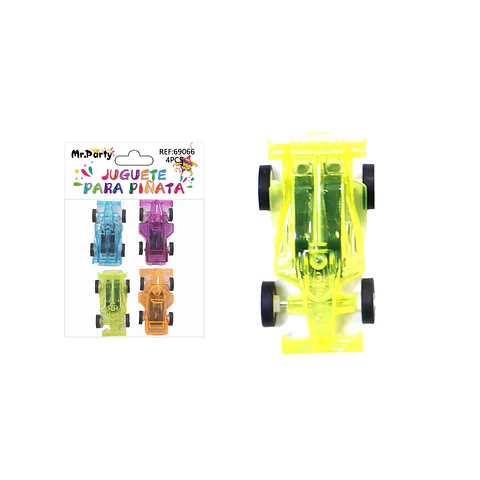Juguetes para piñata carro fricción 4pcs