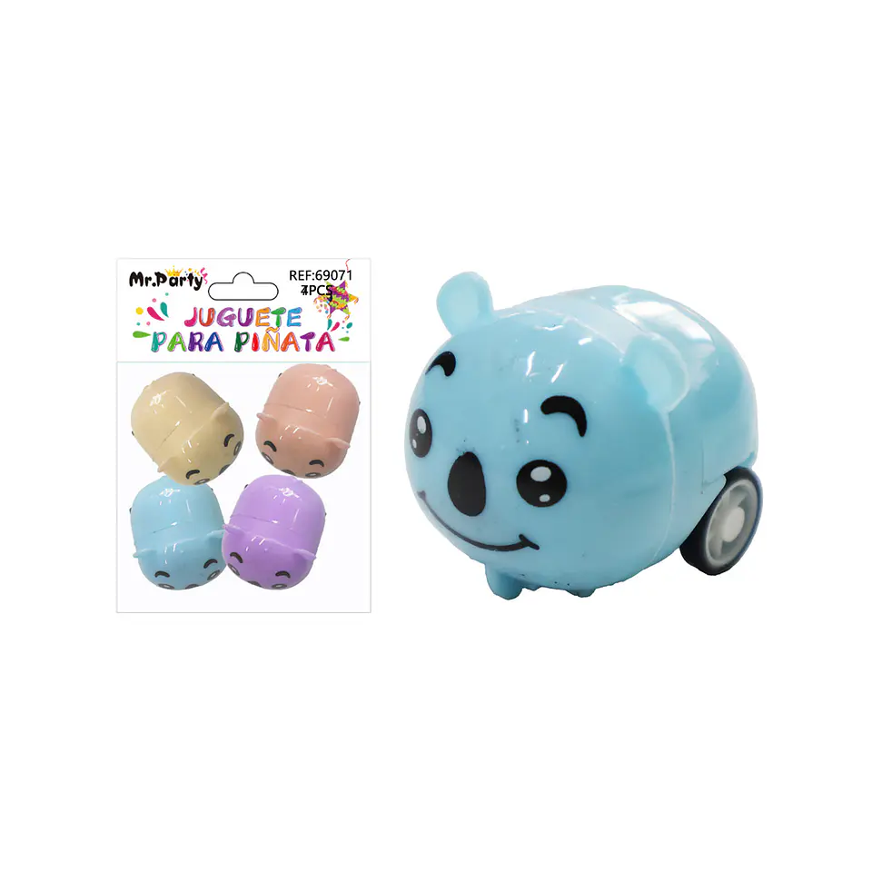 Juguetes para piñata carro fricción 4pcs 1