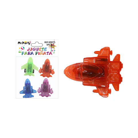 Juguetes para piñata avión fricción 4pcs