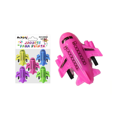 Juguetes para piñata avión 5pcs