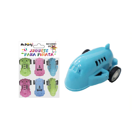 Juguetes para piñata 3 en 1 6pcs