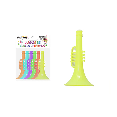 Juguetes para piñata trompeta 6pcs