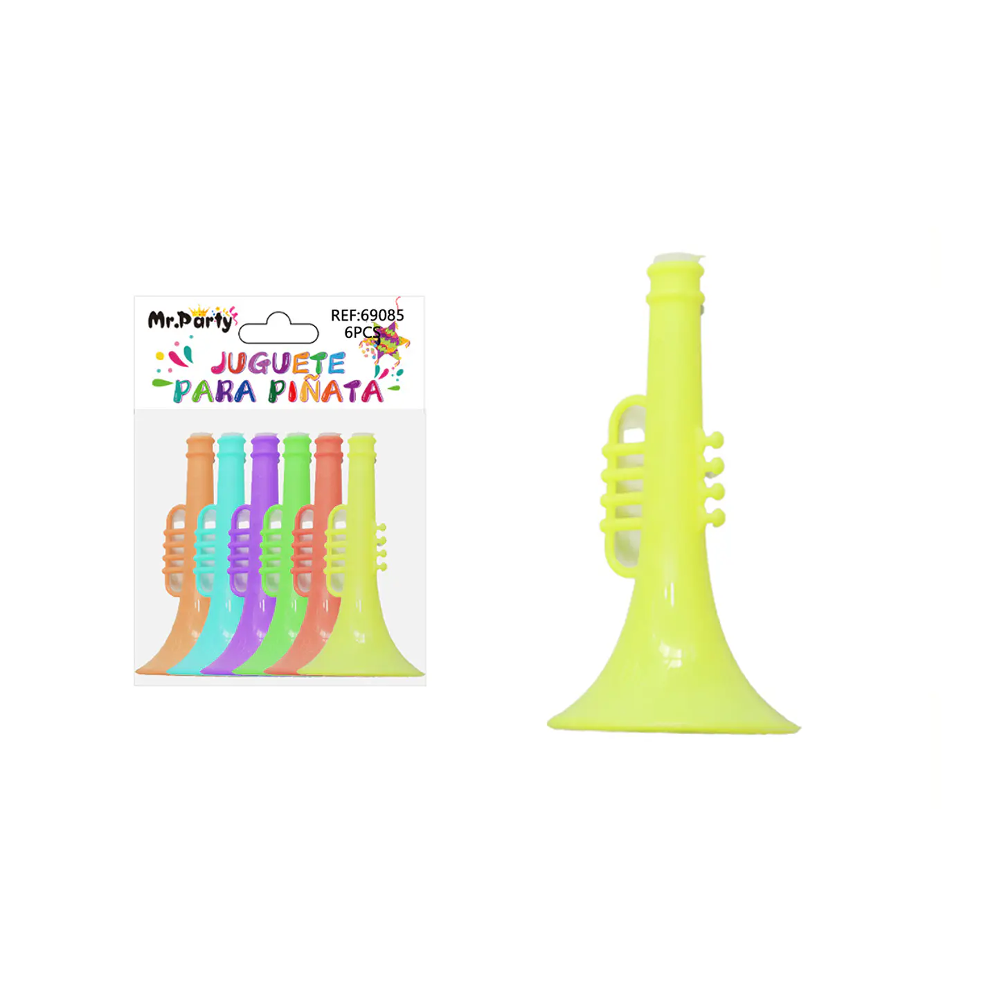 Juguetes para piñata trompeta 6pcs 1
