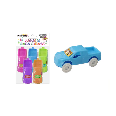 Juguetes para piñata jeep 6pcs