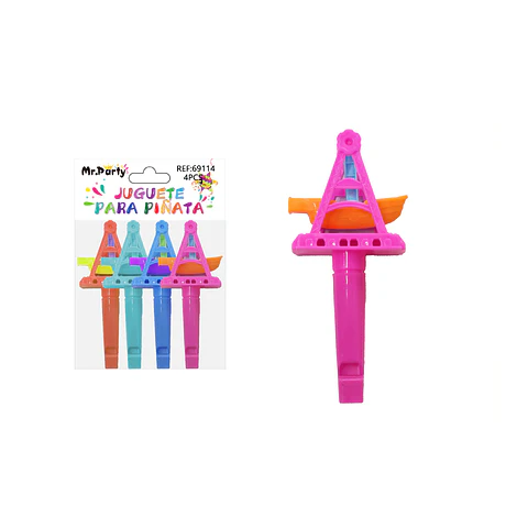 Juguetes para piñata barco silbato 4pcs