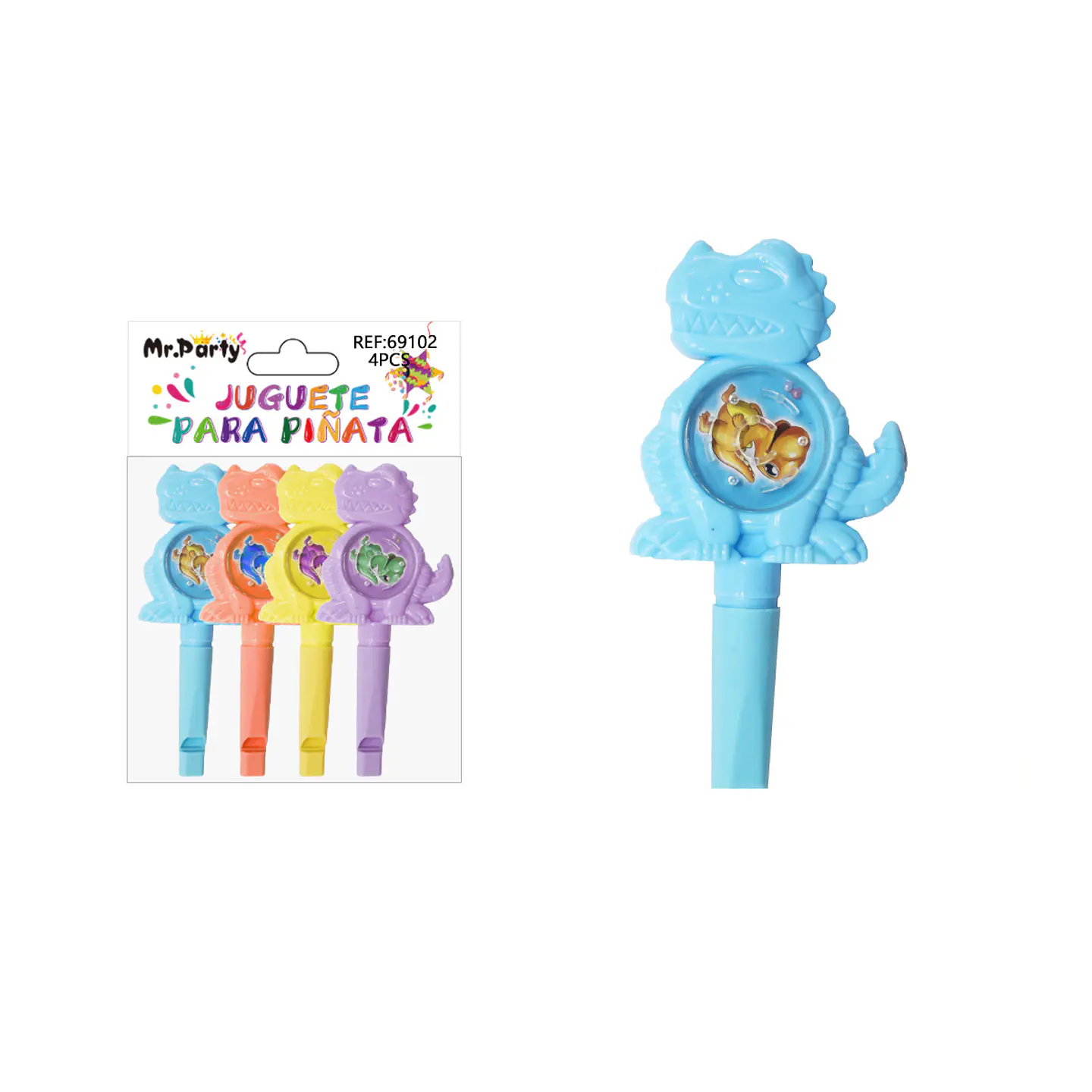 Juguetes para piñata coche silbato y laberinto 4pcs 1
