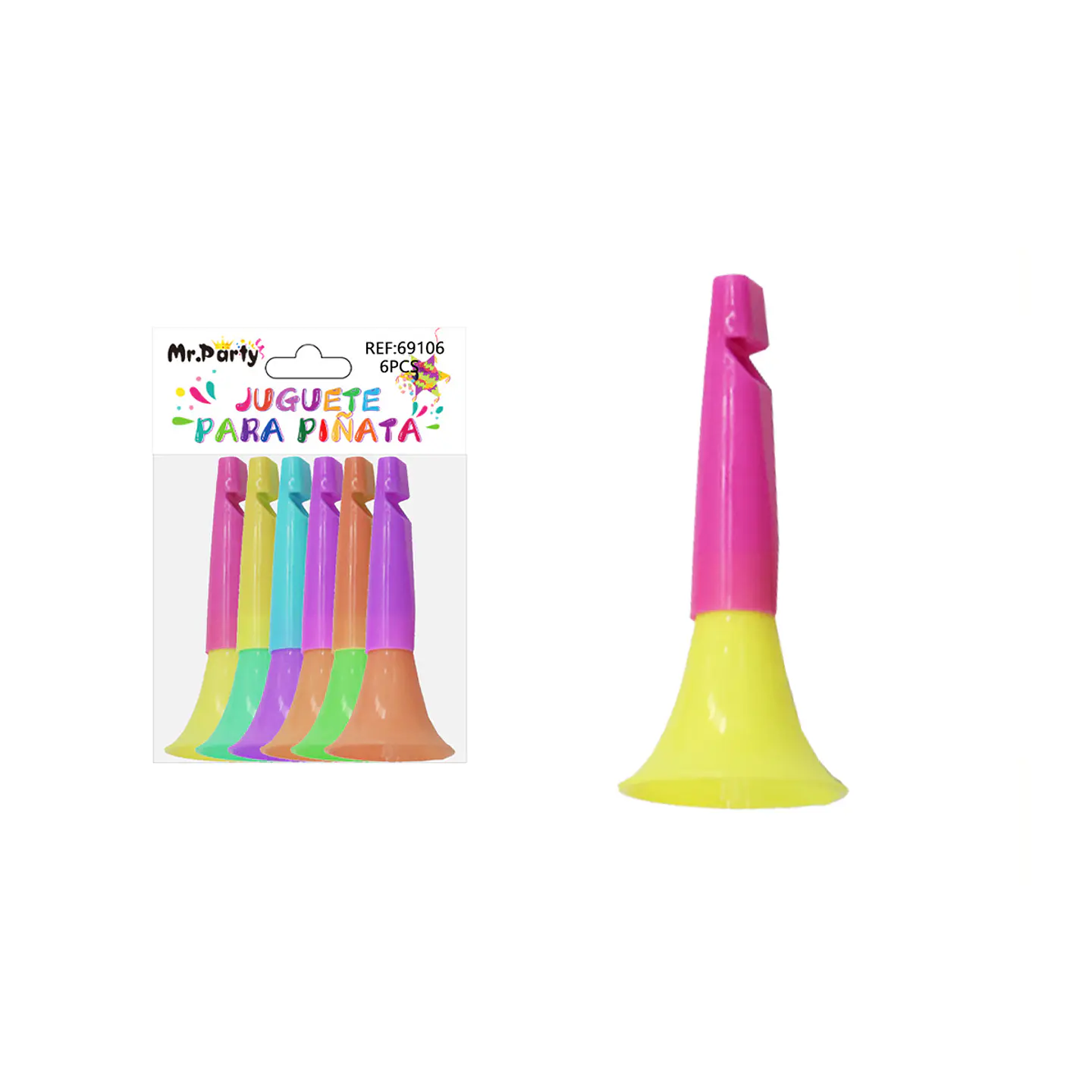 Juguetes para piñata silbato 6pcs 1