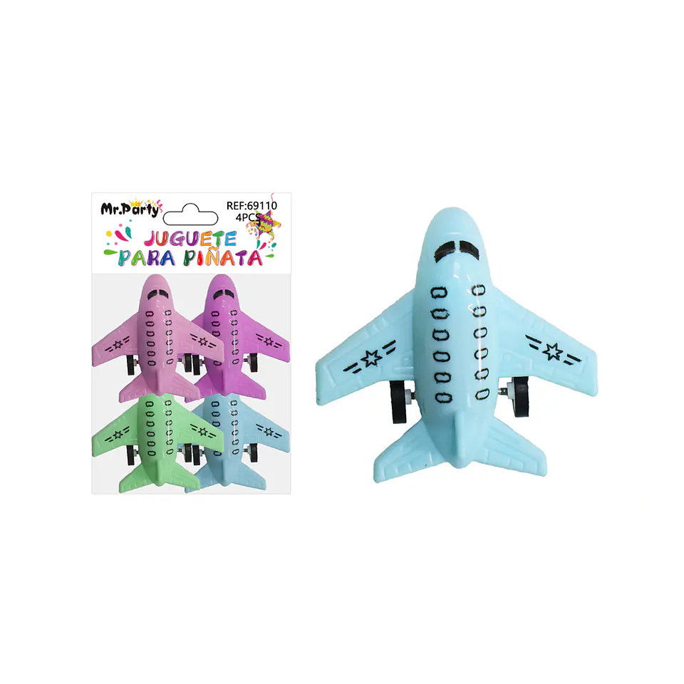 Juguetes para piñata avión 4pcs 1