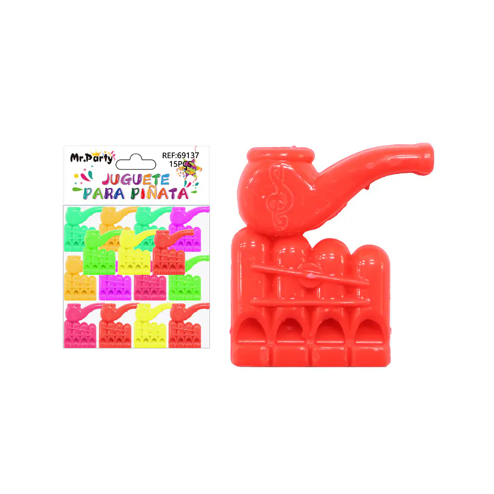 Juguetes para piñata flauta pipa 15pcs 1