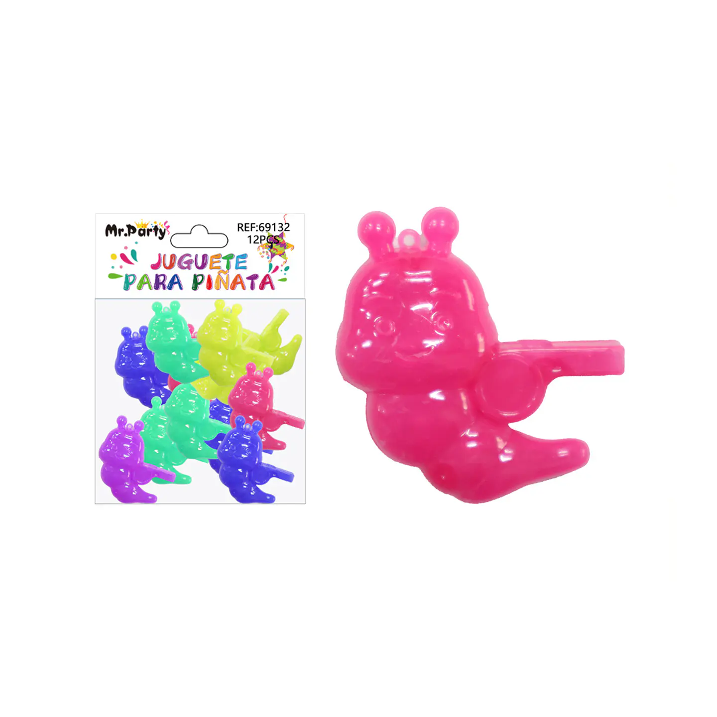 Juguetes para piñata silbato oruga 12pcs 1