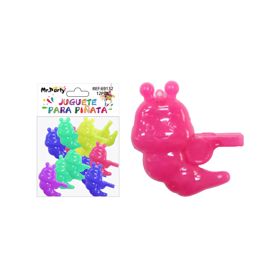 Juguetes para piñata silbato oruga 12pcs 1