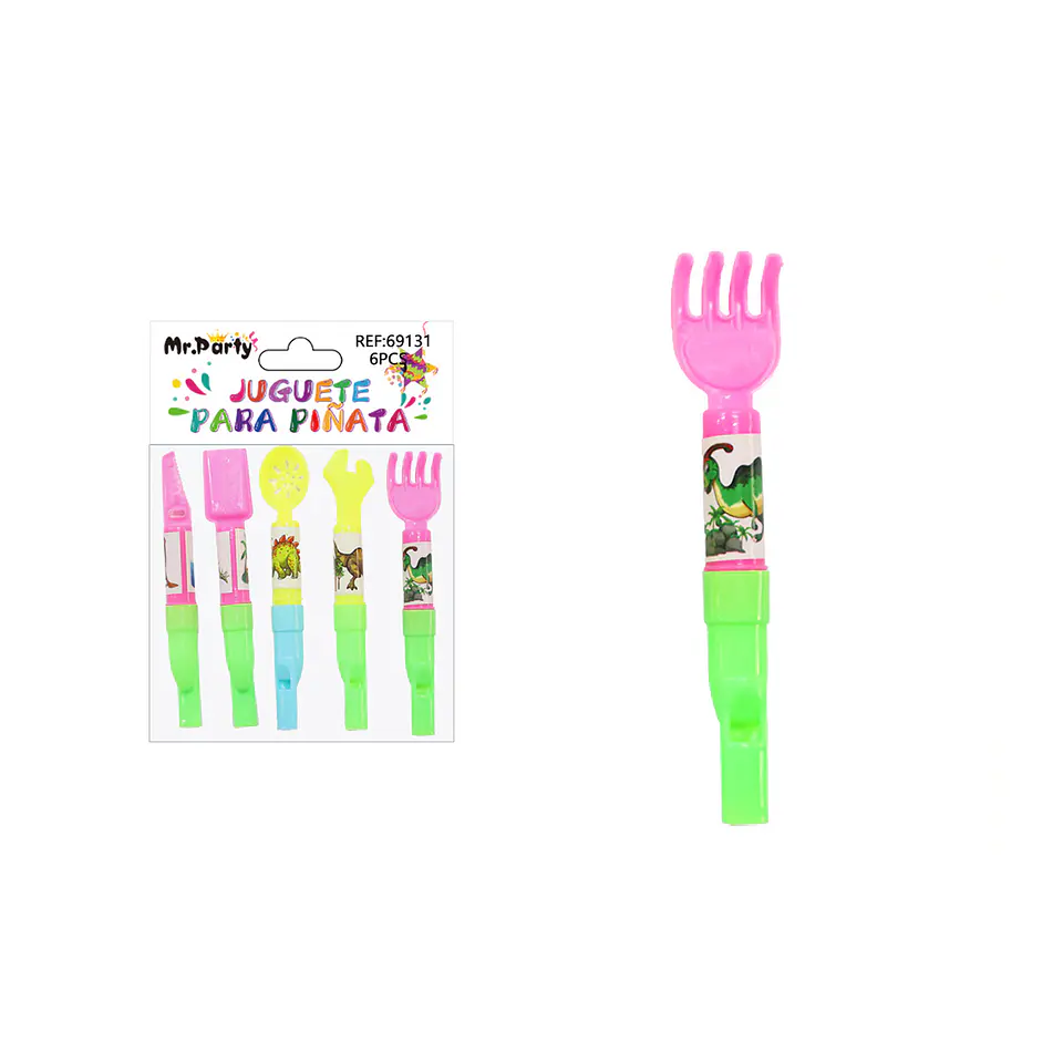 Juguetes para piñata silbato herramientas 6pcs 1