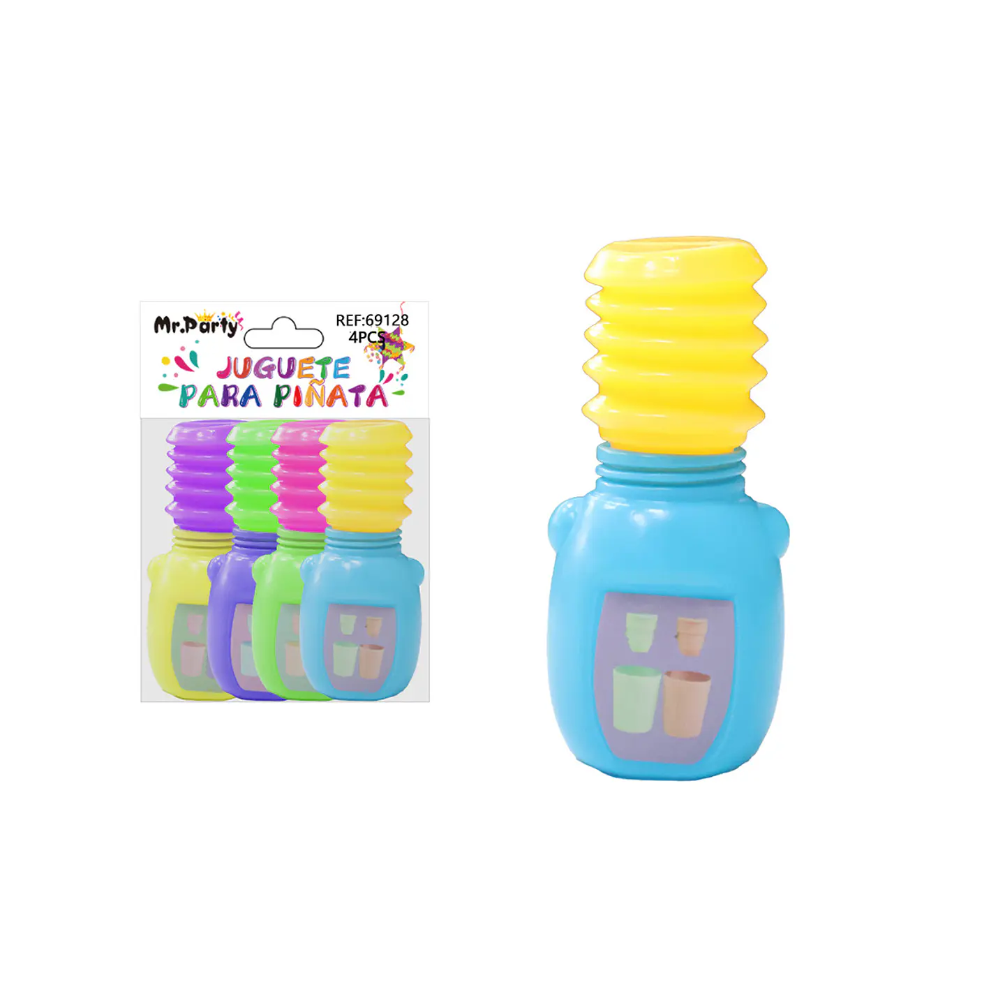Juguetes para piñata dispensador presión 4pcs 1