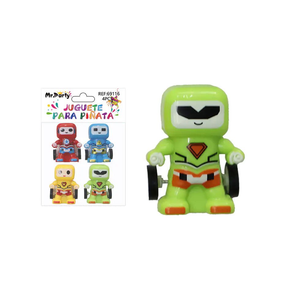 Juguetes para piñata robot fricción 4pcs 1