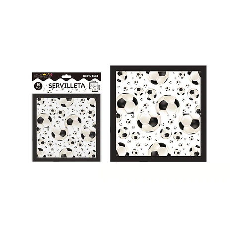 Servilletas fútbol 33*33cm 10pcs