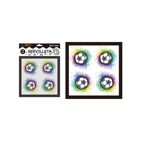 Servilletas fútbol fantástico 33*33cm 10pcs