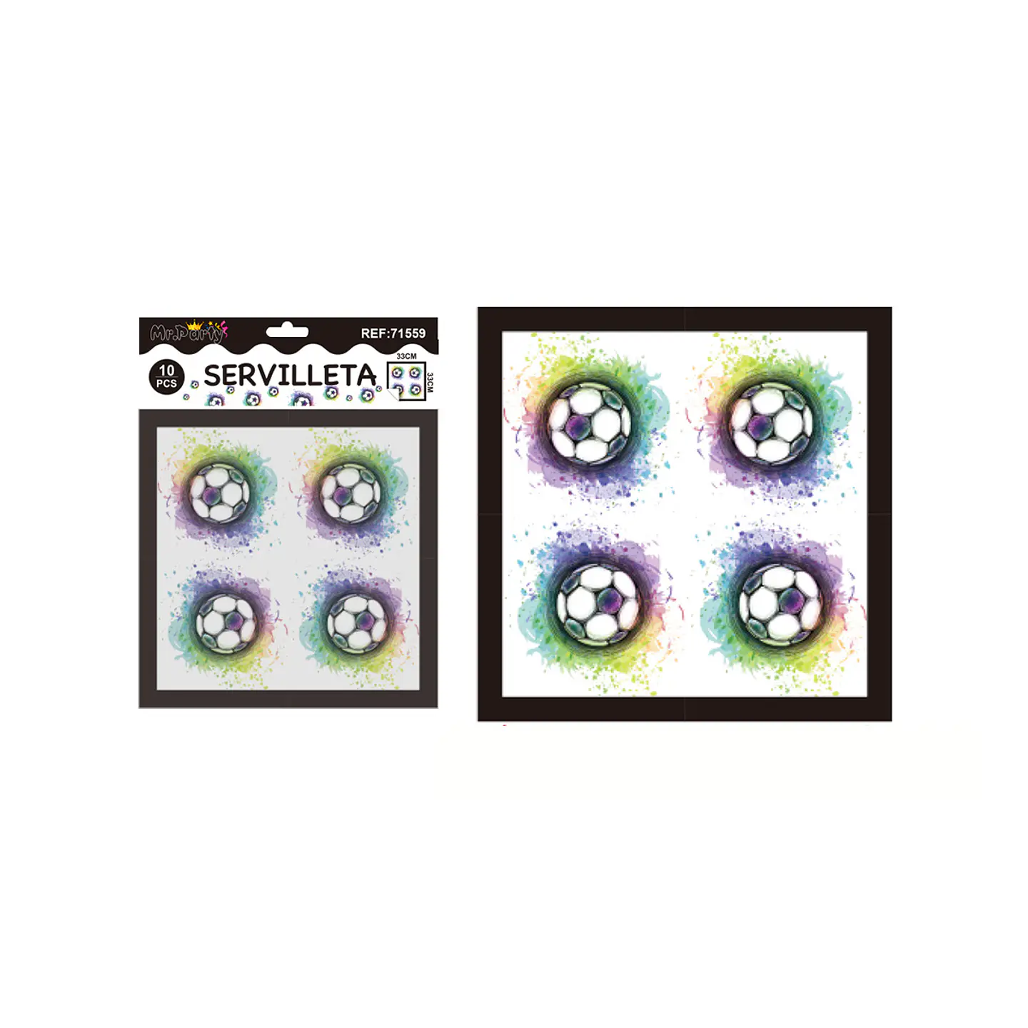 Servilletas fútbol fantástico 33*33cm 10pcs 1