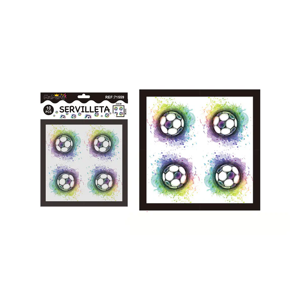 Servilletas fútbol fantástico 33*33cm 10pcs 1