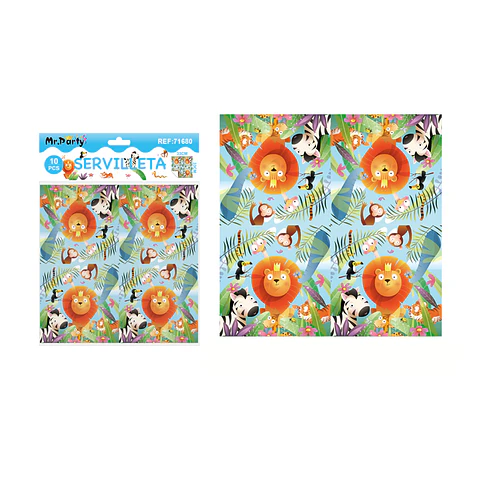 Servilletas animales 33*33cm 10pcs
