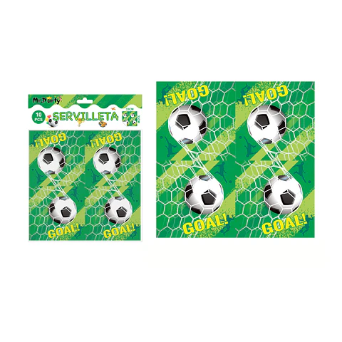 Servilletas fútbol 33*33cm 10pcs