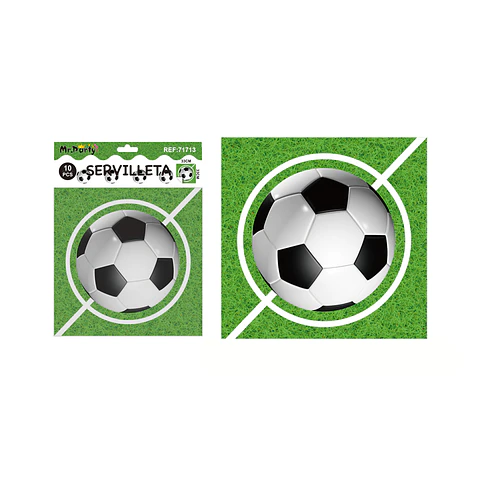 Servilletas fútbol 33*33cm 10pcs