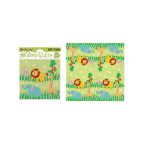 Servilletas de papel zoológico 33*33cm 10pcs