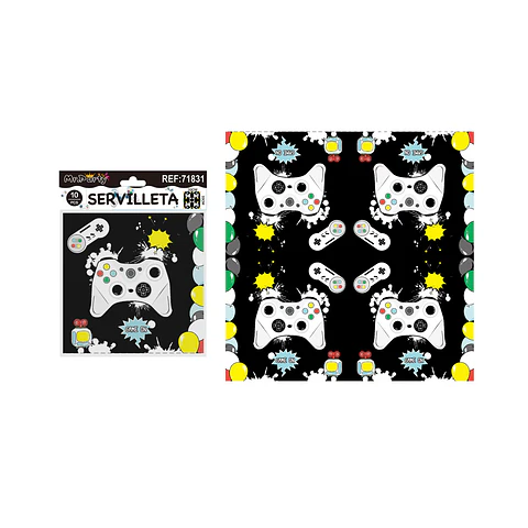Servilletas de papel videojuegos 33*33cm 10pcs