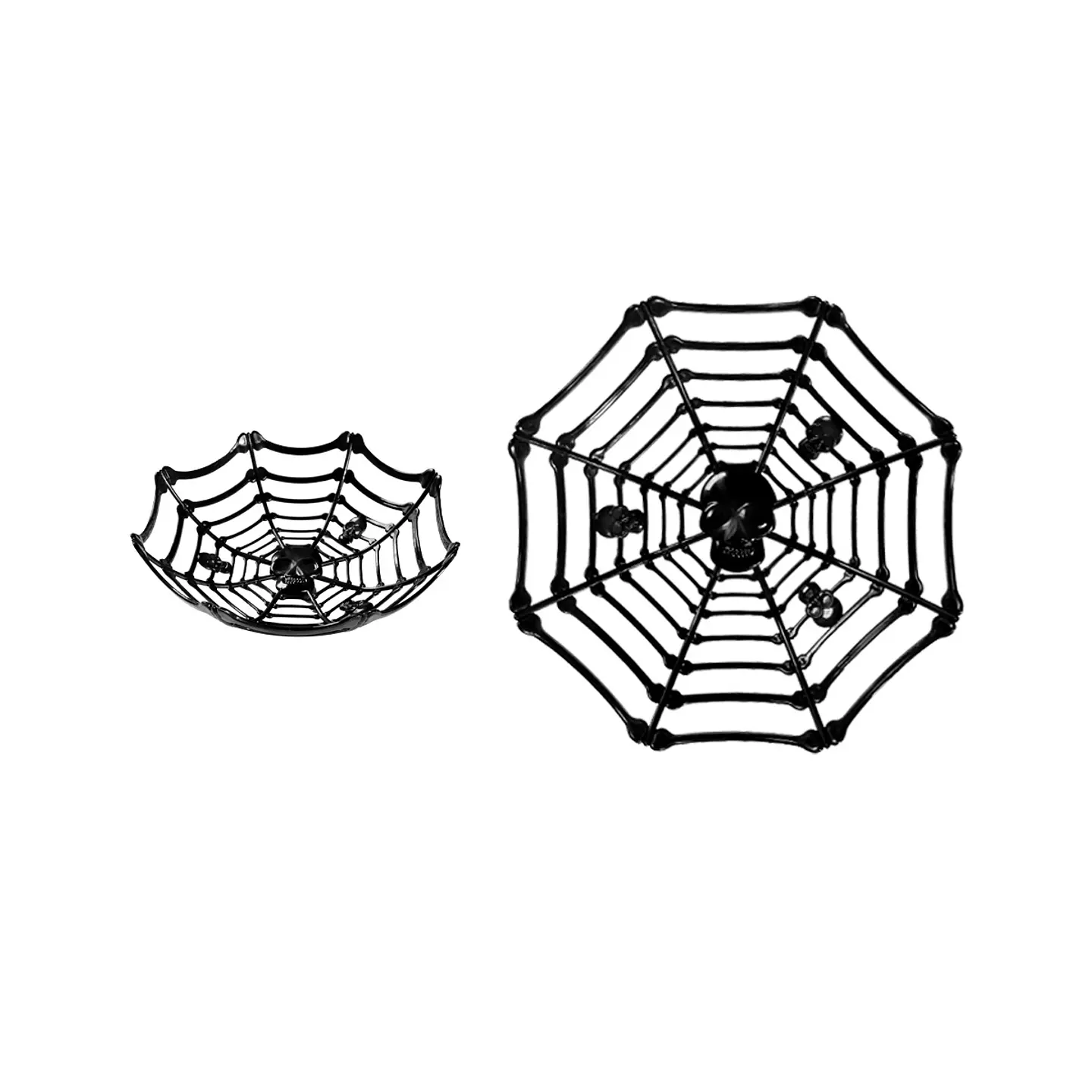 Plato de frutas de telaraña negro 28*8.3cm 1