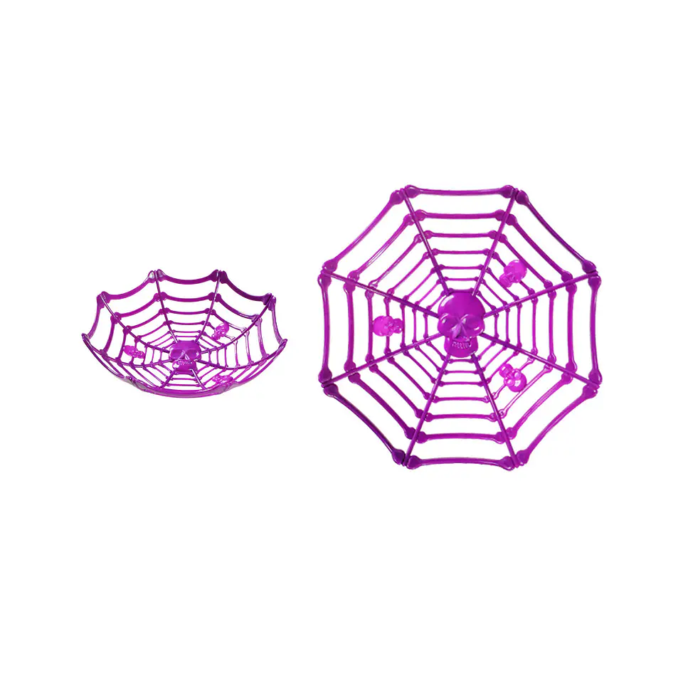 Plato de frutas de telaraña morado 28*8.3cm 1