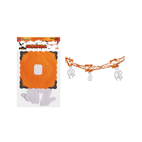 Guirnalda colgante de calavera blanca 2M