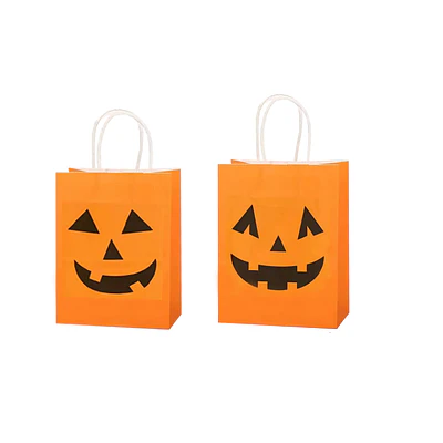 Bolsa de papel kraft Halloween 21*15*8cm 12pcs Diseño Aleatorio