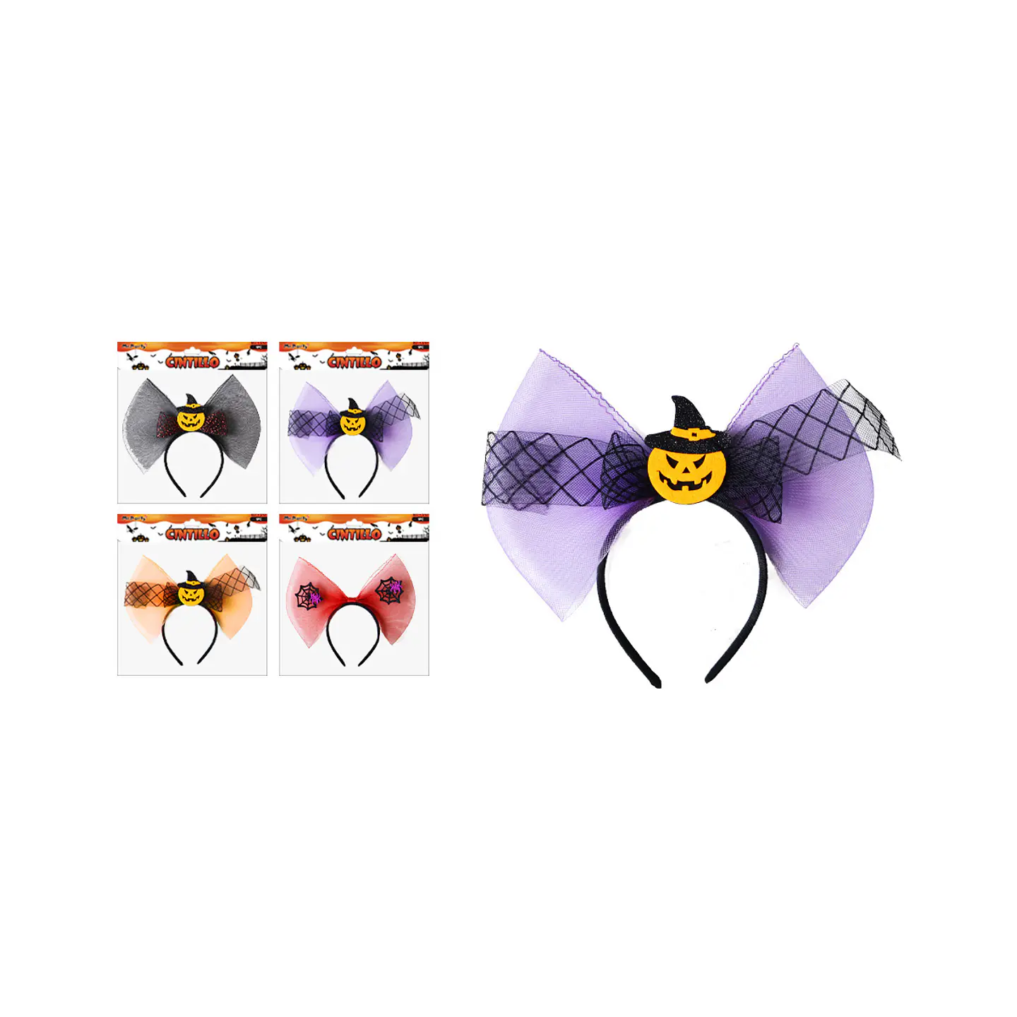 Cintillo de lazo Halloween Diseño Aleatorio 1