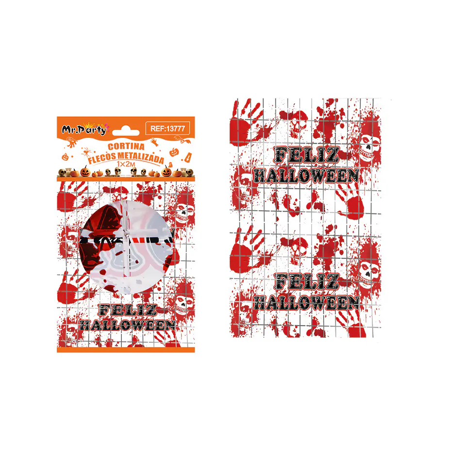 Cortina cuadrada Halloween 1*2M 1