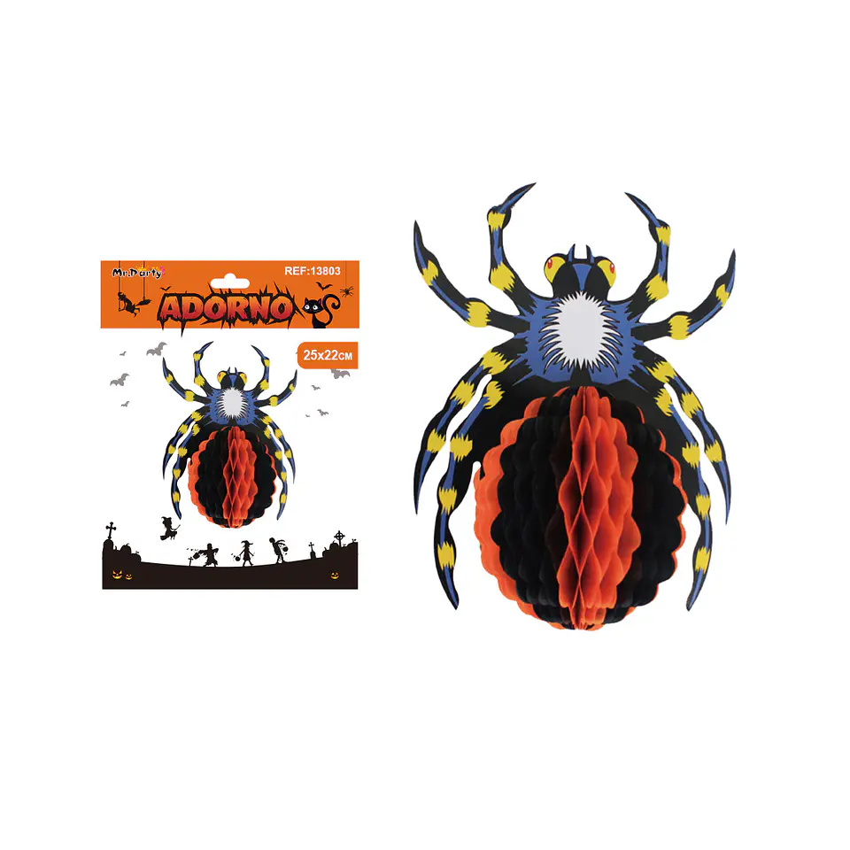 Adorno colgante Halloween araña 25*22cm 1