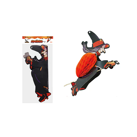 Adorno colgante de bruja Halloween 30cm