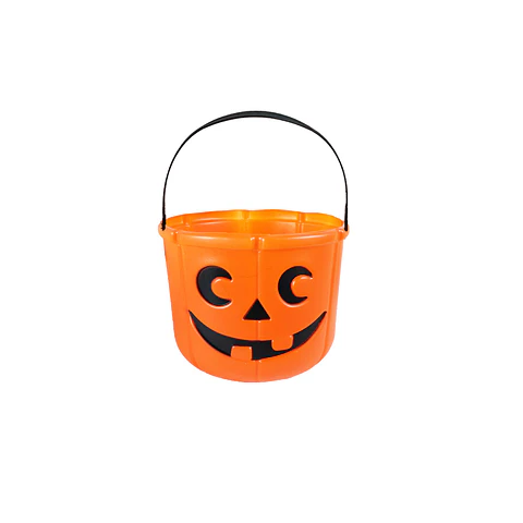 Cubo de calabaza naranja Halloween 18*14cm