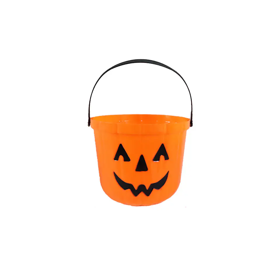 Cubo de calabaza naranja Halloween 18*14cm 1