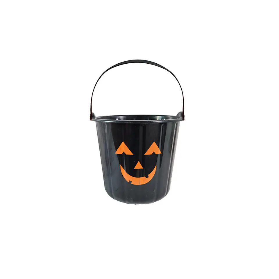 Cubo de calabaza negro Halloween 18*17cm 1