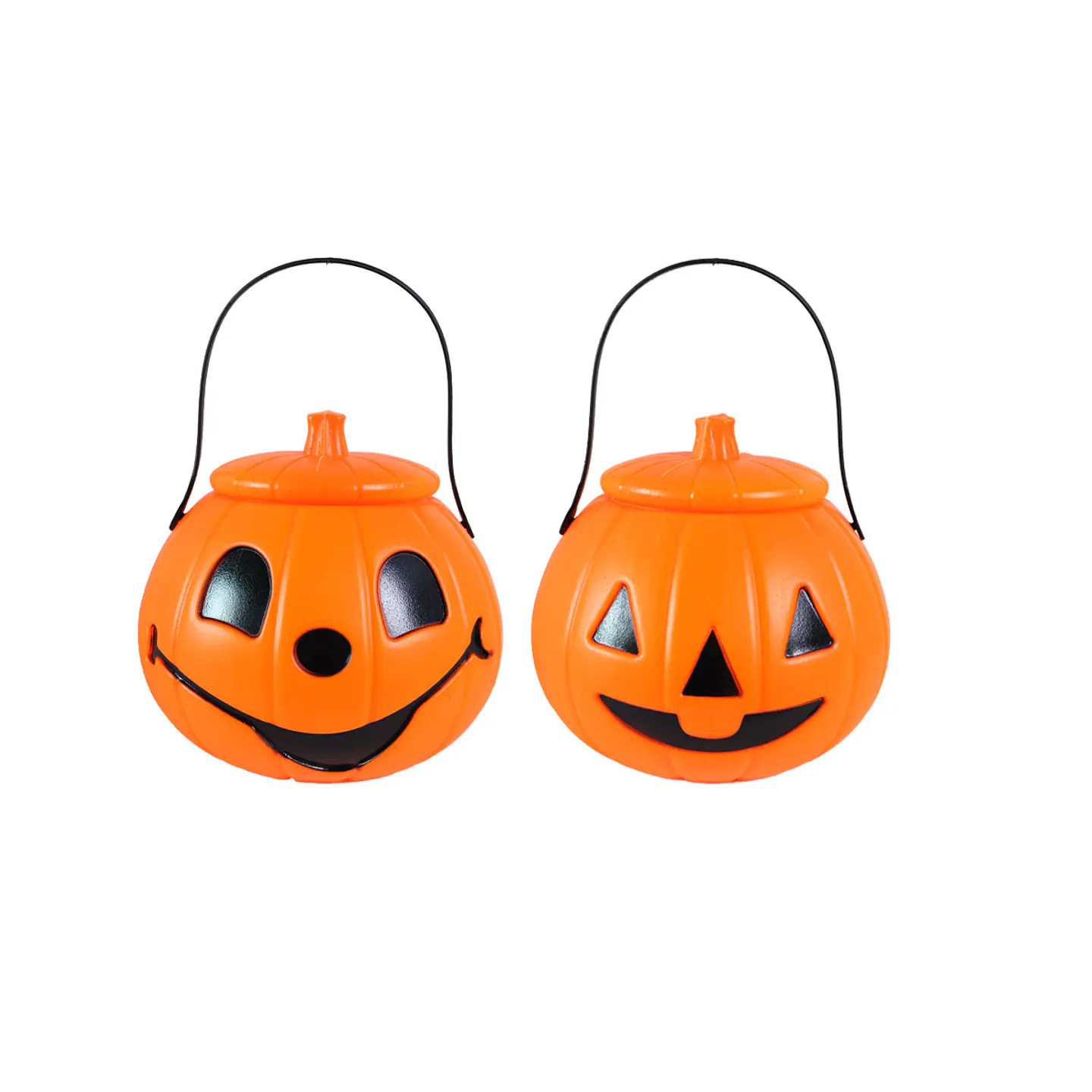 Cubo de calabaza naranja Halloween 18*16cm Diseño Aleatorio 1