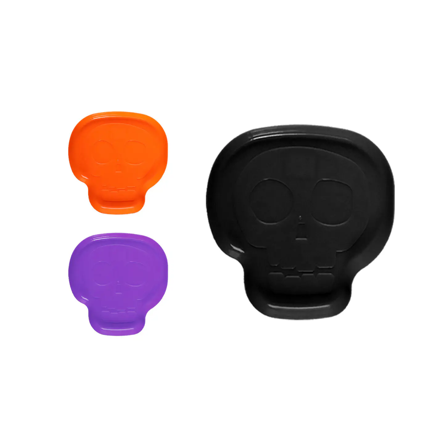 Plato calavera Halloween Color Aleatorio 1